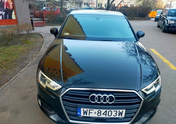 Audi A3 cena 75000 przebieg: 82000, rok produkcji 2017 z Warszawa małe 211